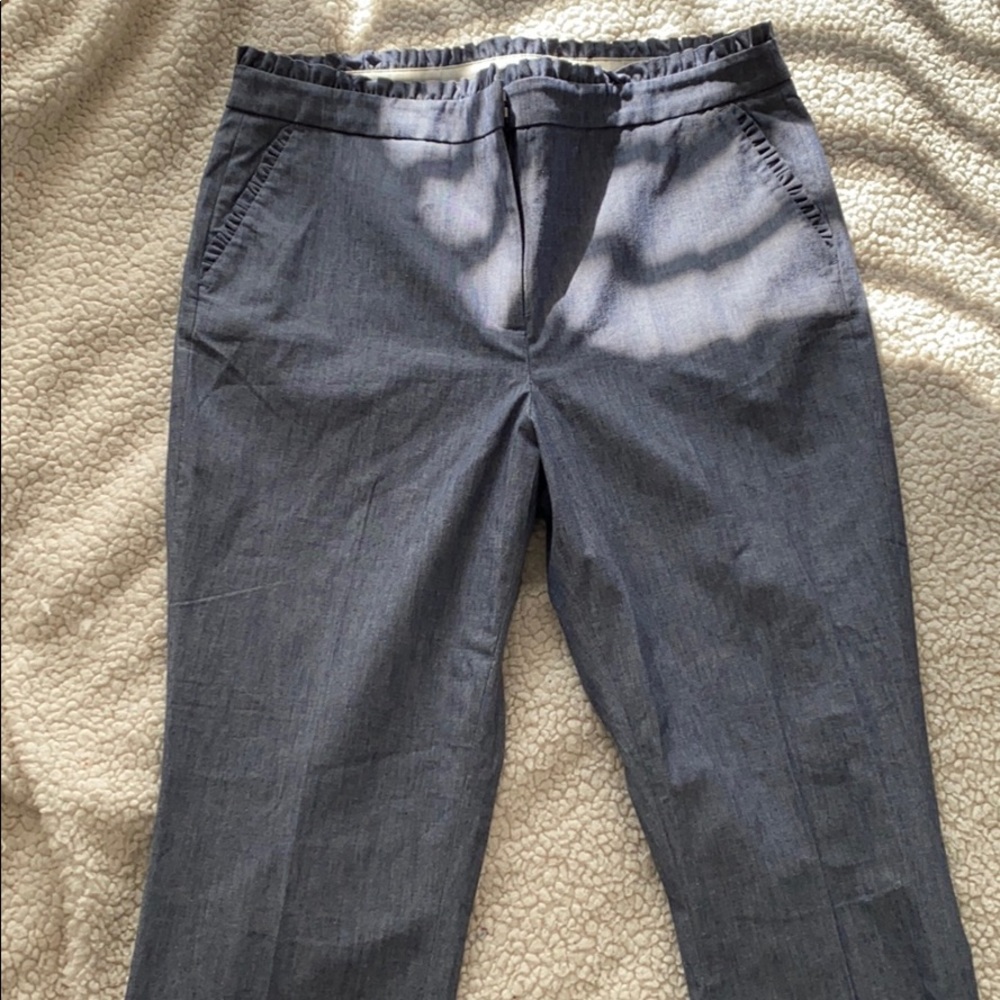 J.Crew Ruffled Denim Pants